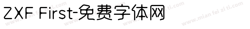 ZXF First字体转换